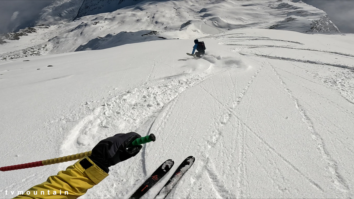 les monts telliers voie normale par la combe de drone ski de randonnee montagne valais suisse bourg saint pierre tvmountain topo 05