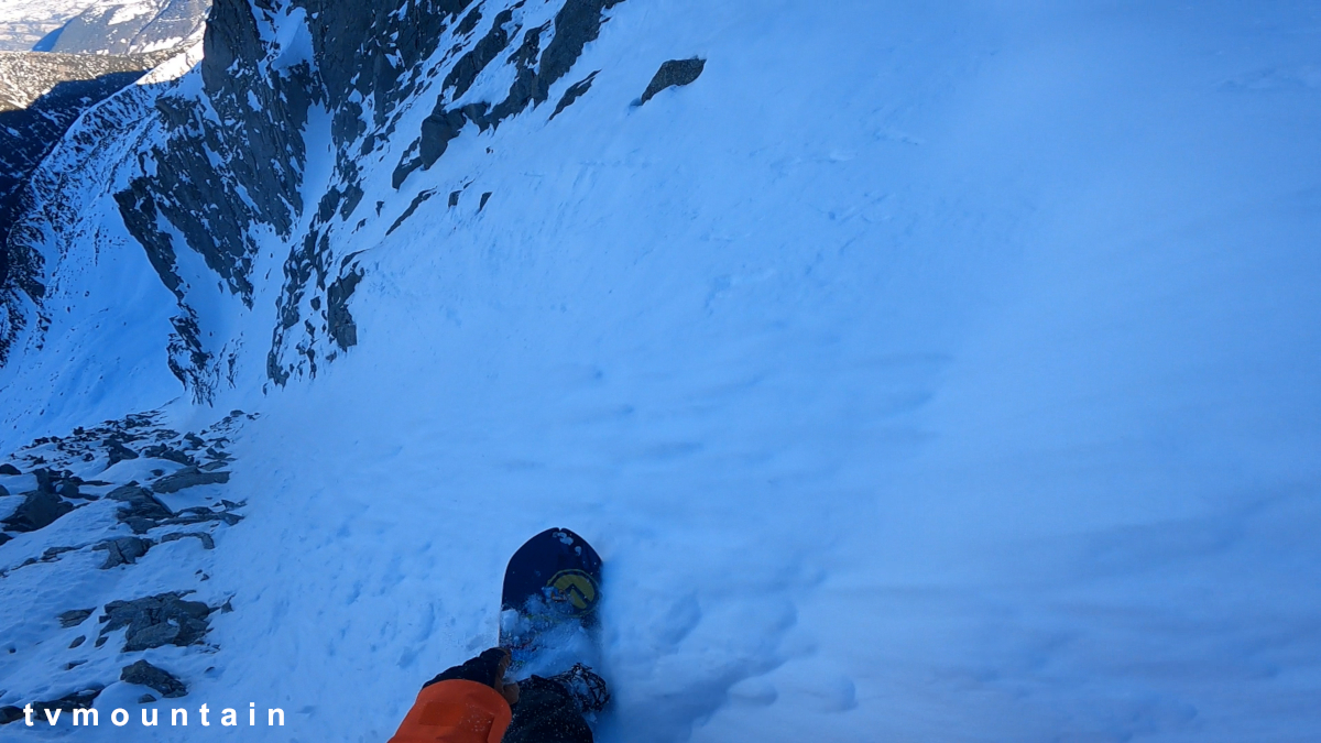 pointe 2881 arete est et couloir sans fin nord est col de la breya val d arpette valais suisse champex ski de randonnee montagne alpinisme pente raide tvmountain topo 04